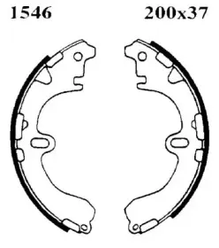 06366 BSF Комплект тормозных колодок