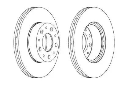 561984JC JURID Тормозной диск