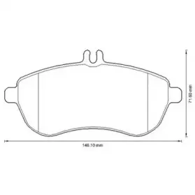 573257J JURID Комплект тормозных колодок, дисковый тормоз