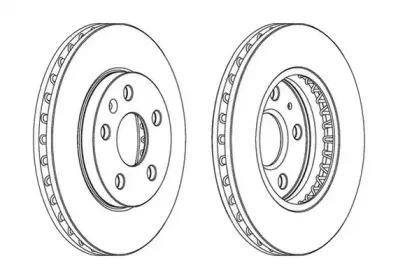 562460JC JURID Тормозной диск