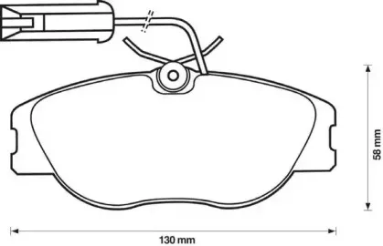 571472J JURID Комплект тормозных колодок, дисковый тормоз