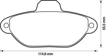 571528J JURID Комплект тормозных колодок, дисковый тормоз
