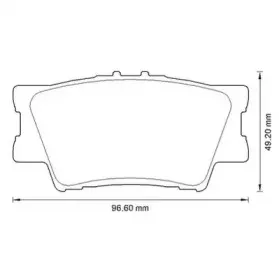 572595J JURID Комплект тормозных колодок, дисковый тормоз