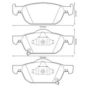 572624JC JURID Комплект тормозных колодок, дисковый тормоз