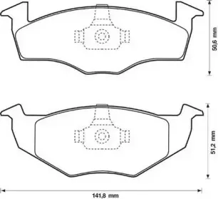 571939J JURID Комплект тормозных колодок, дисковый тормоз