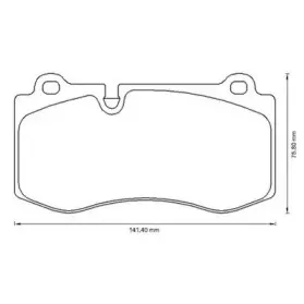 573178J-AS JURID Комплект тормозных колодок, дисковый тормоз