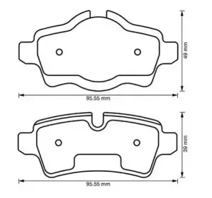 573200J JURID Комплект тормозных колодок, дисковый тормоз