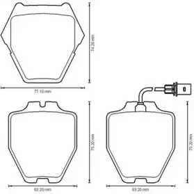 573208JC JURID Комплект тормозных колодок, дисковый тормоз