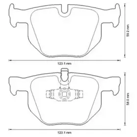 573285J JURID Комплект тормозных колодок, дисковый тормоз