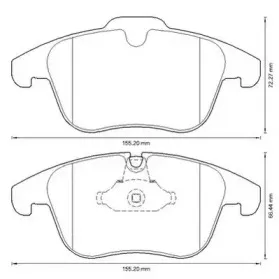 573311J JURID Комплект тормозных колодок, дисковый тормоз