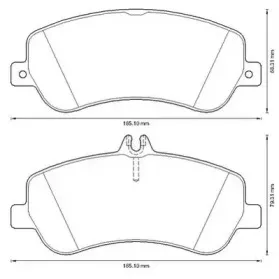 573321J JURID Комплект тормозных колодок, дисковый тормоз