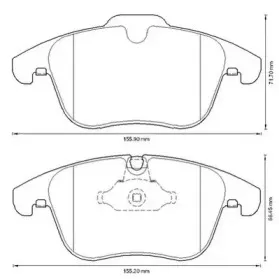 573336JC JURID Комплект тормозных колодок, дисковый тормоз