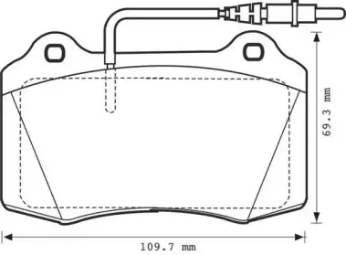 571999J JURID Комплект тормозных колодок, дисковый тормоз