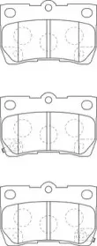 573393J JURID Комплект тормозных колодок, дисковый тормоз