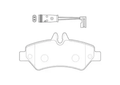 2919009561 JURID Комплект тормозных колодок, дисковый тормоз