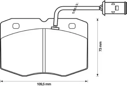 571416J JURID Комплект тормозных колодок, дисковый тормоз