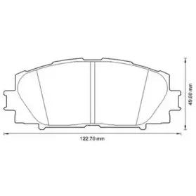 572631J JURID Комплект тормозных колодок, дисковый тормоз