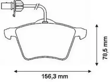 573045J JURID Комплект тормозных колодок, дисковый тормоз