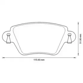 573320J JURID Комплект тормозных колодок, дисковый тормоз
