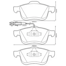 573334J JURID Комплект тормозных колодок, дисковый тормоз