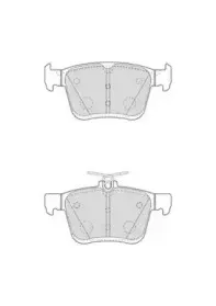 573409J JURID Комплект тормозных колодок, дисковый тормоз