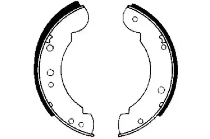 361182J JURID Комплект тормозных колодок