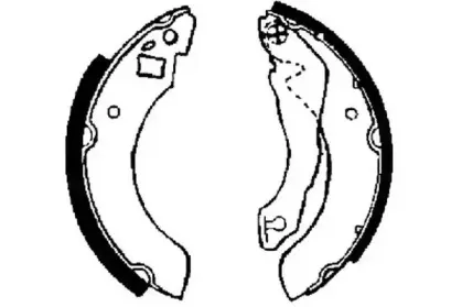 361212J JURID Комплект тормозных колодок