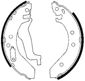 361352J JURID Комплект тормозных колодок