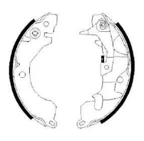 361373J JURID Комплект тормозных колодок