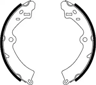 361408J JURID Комплект тормозных колодок