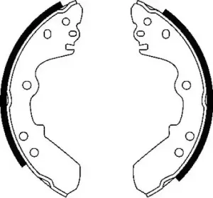 361453J JURID Комплект тормозных колодок