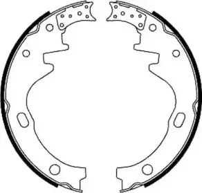 361467J JURID Комплект тормозных колодок