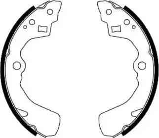 361841J JURID Комплект тормозных колодок