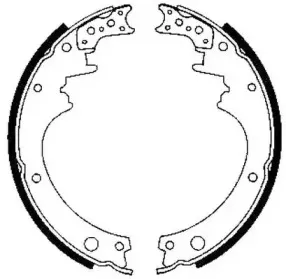 362012J JURID Комплект тормозных колодок