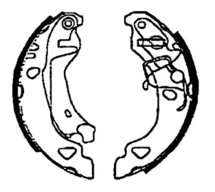 362312J JURID Комплект тормозных колодок