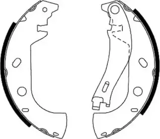 362392J JURID Комплект тормозных колодок
