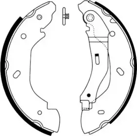 362414J JURID Комплект тормозных колодок