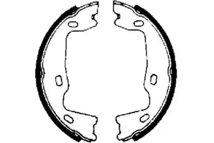 361174J JURID Комплект тормозных колодок, стояночная тормозная система