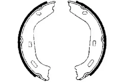 361196J JURID Комплект тормозных колодок, стояночная тормозная система