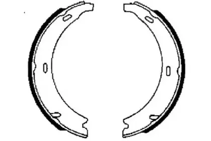 361262J JURID Комплект тормозных колодок, стояночная тормозная система