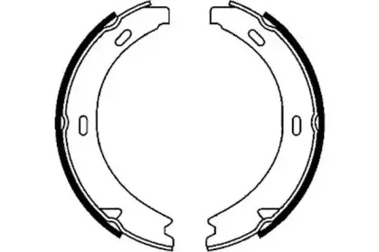 362374J JURID Комплект тормозных колодок, стояночная тормозная система