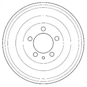 329012J JURID Тормозной барабан