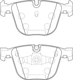 573271J JURID Комплект тормозных колодок, дисковый тормоз