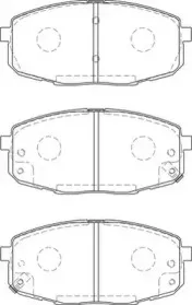 573730J JURID Комплект тормозных колодок, дисковый тормоз