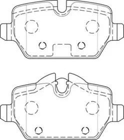 573755J JURID Комплект тормозных колодок, дисковый тормоз