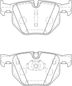 573744J JURID Комплект тормозных колодок, дисковый тормоз