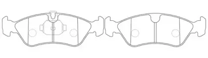 FP0796 FIT Комплект тормозных колодок, дисковый тормоз