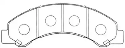 FP0825 FIT Комплект тормозных колодок, дисковый тормоз