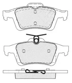 FP0973 FIT Комплект тормозных колодок, дисковый тормоз