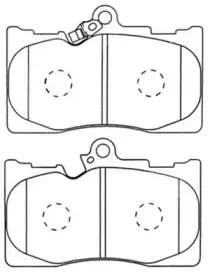 FP1118 FIT Комплект тормозных колодок, дисковый тормоз